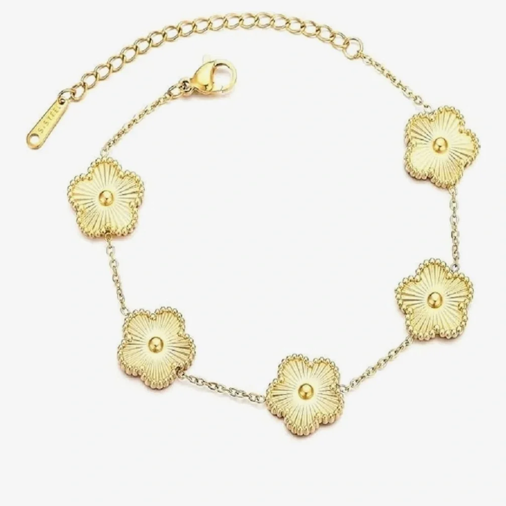 Gold Floral Bracelet